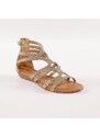 Blancheporte Kotníčkové sandály "římanky", zlaté zlatá 36