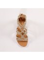 Blancheporte Kotníčkové sandály "římanky", zlaté zlatá 36