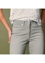 Blancheporte 7/8 džíny s výšivkou khaki 36