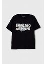 Dětské bavlněné tričko Emporio Armani 3-pack s potiskem