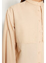 Trendyol Stone Cotton Woven Shirt
