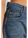 Trendyol Blue Pale Effect Vintage High Waist Wide Leg Jeans
