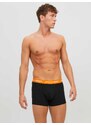 JACK & JONES Boxerky 'Gab' chladná modrá / smaragdová / oranžová / černá