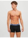 JACK & JONES Boxerky 'Gab' chladná modrá / smaragdová / oranžová / černá