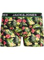 JACK & JONES Boxerky zelená / pink / černá / bílá