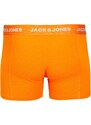 JACK & JONES Boxerky 'Kex' tmavě modrá / tmavě zelená / oranžová / bílá