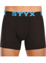 5PACK pánské boxerky Styx long sportovní guma černé (5U9602)