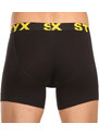 5PACK pánské boxerky Styx long sportovní guma černé (5U9601)