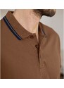 Blancheporte Polo tričko z piké úpletu, s krátkými rukávy a s proužky na rukávech a límečku měděná 87/96 (M)