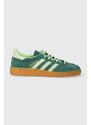 Semišové sneakers boty adidas Originals Handball Spezial zelená barva, IE5896