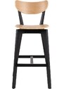 Scandi Dubová barová židle Novby 77 cm