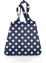 Reisenthel Skládací taška Mini Maxi Shopper Dots white dark blue