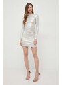 Šaty Pinko stříbrná barva, mini, 103041.Y5RA