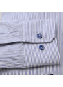 Willsoor Pánská slim fit košile s tmavě modrým pruhovaným vzorem 16004