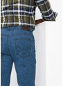 bonprix Strečové džíny Regular Fit Straight (2 ks v balení), s recyklovaným polyesterem Modrá