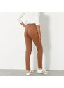 Blancheporte Moltonové joggingové kalhoty s pružným pasem karamelová 50