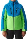 4F JUNIOR TECHNICAL JACKET-JAW23TTJAM300-35S-TURQUOISE Velikost 158