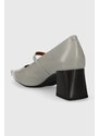 Kožené lodičky Vagabond Shoemakers ALTEA šedá barva, na podpatku, 5740.201.77