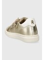 Dětské sneakers boty Tommy Hilfiger zlatá barva