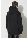 Bavlněná mikina Y-3 Graphic Hoodie pánská, černá barva, s kapucí, s potiskem, IZ3169