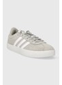 Kožené sneakers boty adidas COURT šedá barva, ID6280