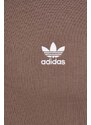 Mikina adidas Originals Trefoil Essentials Hoody pánská, hnědá barva, s kapucí, hladká, IR7786