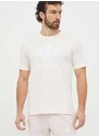 Bavlněné tričko adidas Originals Trefoil béžová barva, s potiskem, IU2367