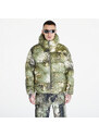 Pánská péřová bunda Nike ACG "Lunar Lake" Allover Print Puffer Jacket UNISEX Oil Green/ Medium Olive/ Reflective Silv