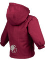 Dětská zimní softshellová bunda s beránkem Monkey Mum - Vínová karkulka