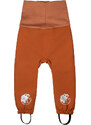 Dětské rostoucí softshellové kalhoty s membránou Monkey Mum - Podzimní listí