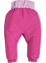 Dětské softshellové kalhoty s membránou Monkey Mum - Šťavnatá malina