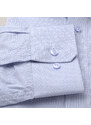 Willsoor Pánská světle modrá klasická košile s nenápadným kostkovaným vzorem 16019