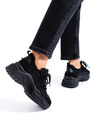 Černé dámské sneakersy na platformě Shelovet