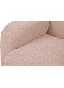 Pudrově růžová bouclé rohová pohovka Windsor & Co Lola 250 cm, pravá