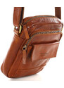 Marco Mazzini handmade Pánská kožená taška přes rameno Mazzini VS24 camel