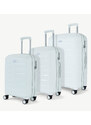 ROCK Prime sada 3 cestovních kufrů TSA 56/66/75 cm White