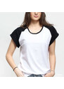 Dámské tričko Urban Classics Ladies Contrast Raglan Tee White/ Black