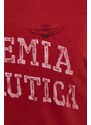 Bavlněné tričko Aeronautica Militare červená barva, s potiskem
