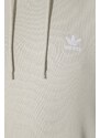 Mikina adidas Originals Trefoil Essentials Hoody pánská, šedá barva, s kapucí, s aplikací, IR7785