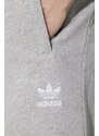 Bavlněné šortky adidas Originals Essential šedá barva, melanžové, IR6848