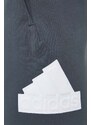 Kraťasy adidas pánské, šedá barva, IR9168