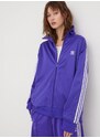 Mikina adidas Originals dámská, fialová barva, hladká, IP0605