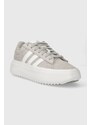 Kožené sneakers boty adidas GRAND COURT šedá barva, IE1103