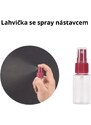 RZS BEAUTY CESTOVNÍ SADA PRŮHLEDNÝCH LAHVIČEK A NÁDOBEK 5 ks - šedá barva