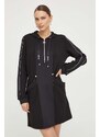 Šaty Liu Jo černá barva, mini, oversize