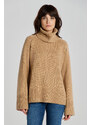 ROLÁK GANT OVERSIZED CASHMERE ROLL NECK hnědá S