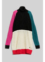 SVETR KARL LAGERFELD COLOUR BLOCK KNIT TUNIC