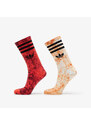 adidas Originals Pánské ponožky adidas Tie Dye Socks 2-Pack White/ Orange/ Bright Red