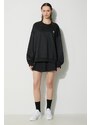 Sukně adidas Originals 3-Stripes černá barva, mini, áčková, IU2526