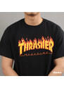 Pánské tričko Thrasher Flame Logo Black